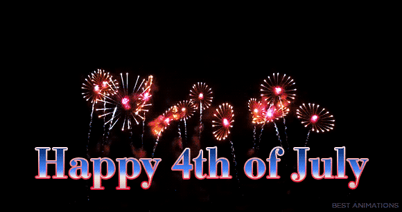 Happy 4th of July Fireworks GIF